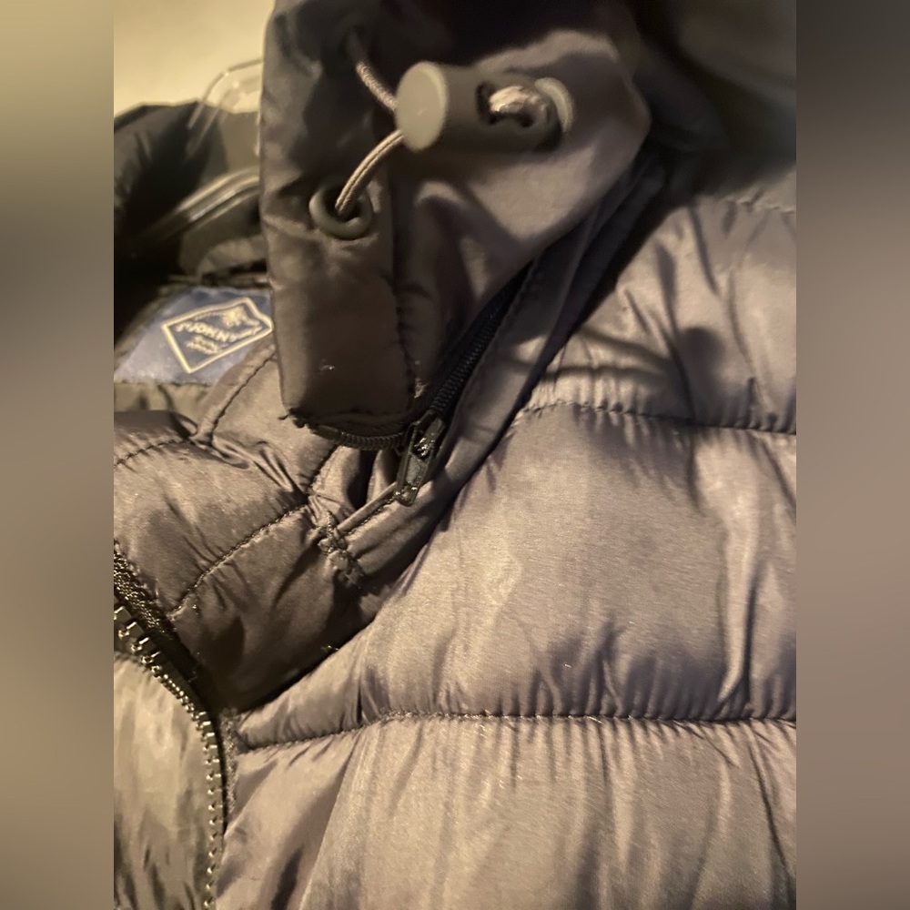 St. John's Bay Black Quilted Hooded Puffer Jacket - Picture 9 of 12